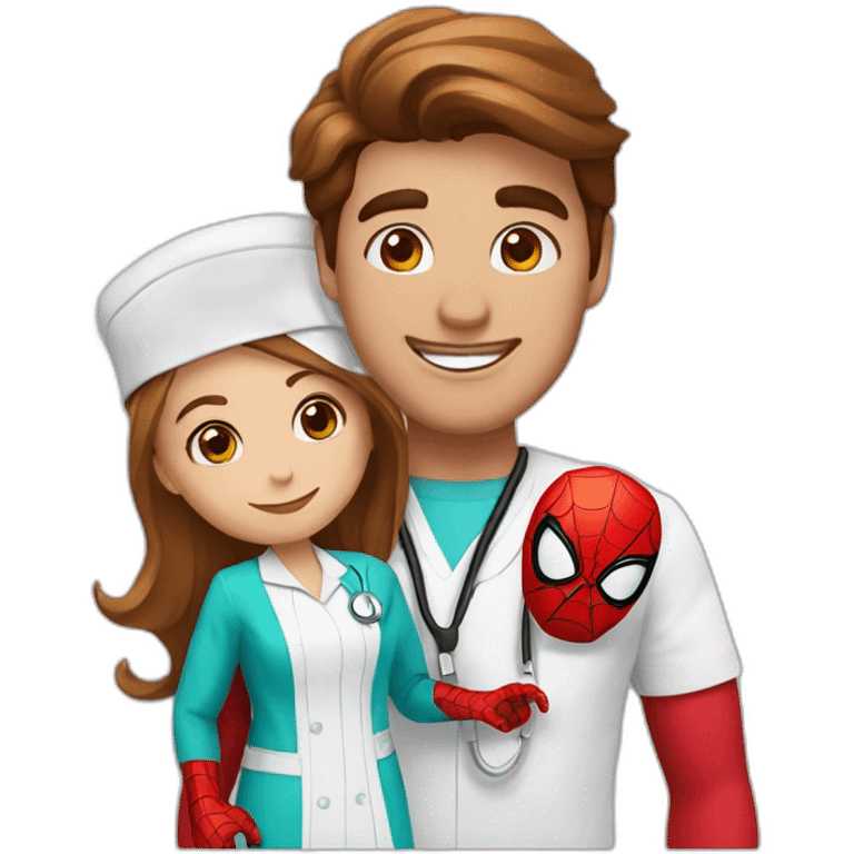 spider man with nurse emoji