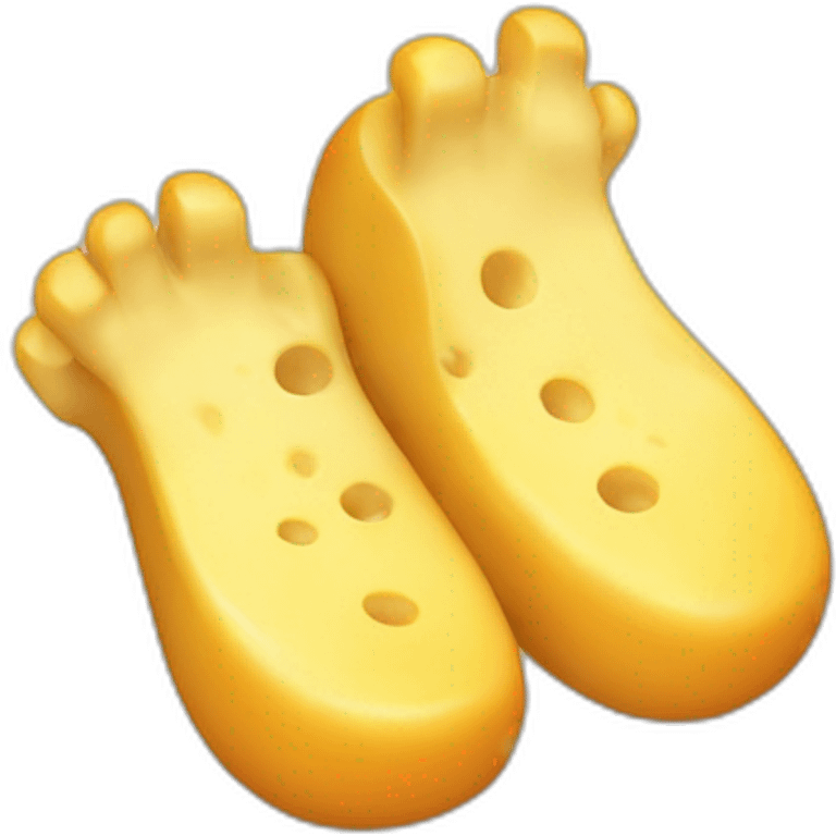 Cheese feet emoji