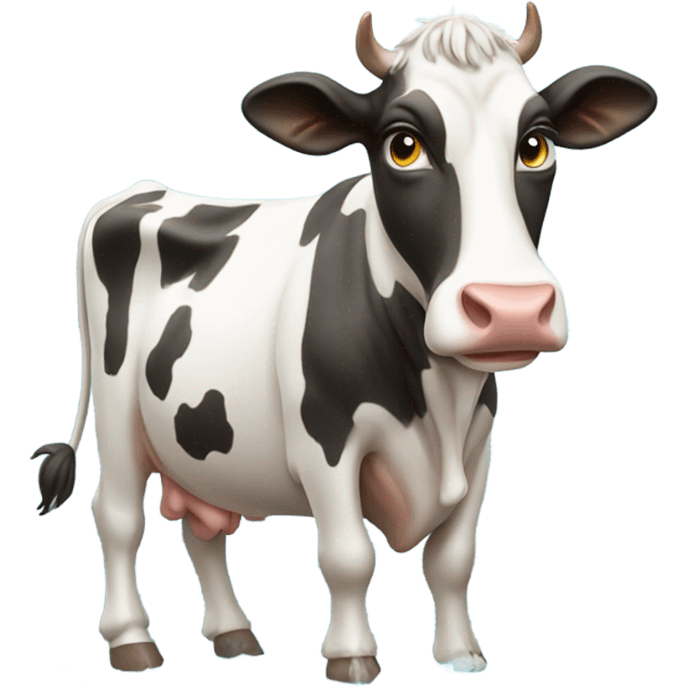 Cow showering emoji