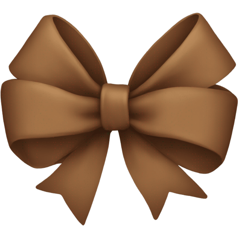 Brown bow emoji