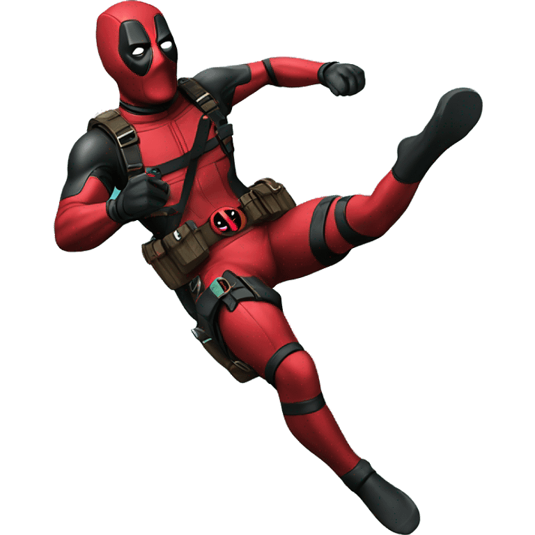 Diving deadpool emoji