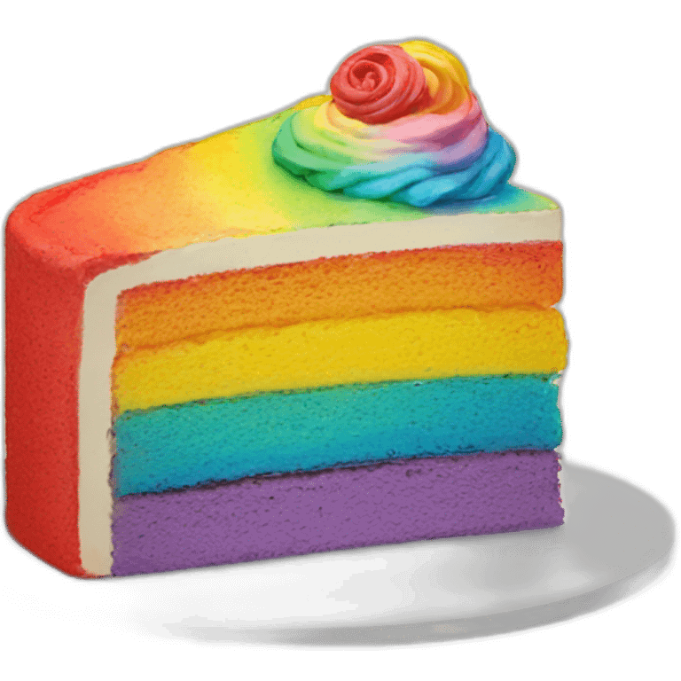 giant rainbow cake emoji