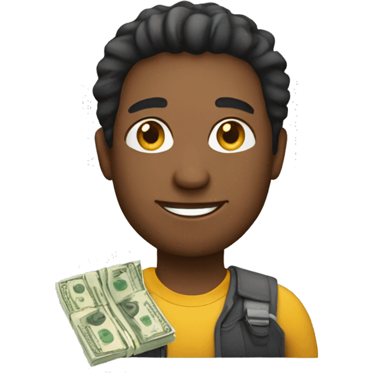 man holding money emoji