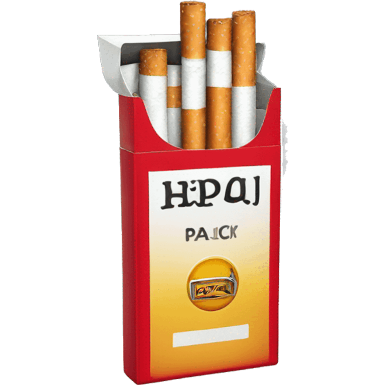 photorealistic pack of cigarettes emoji