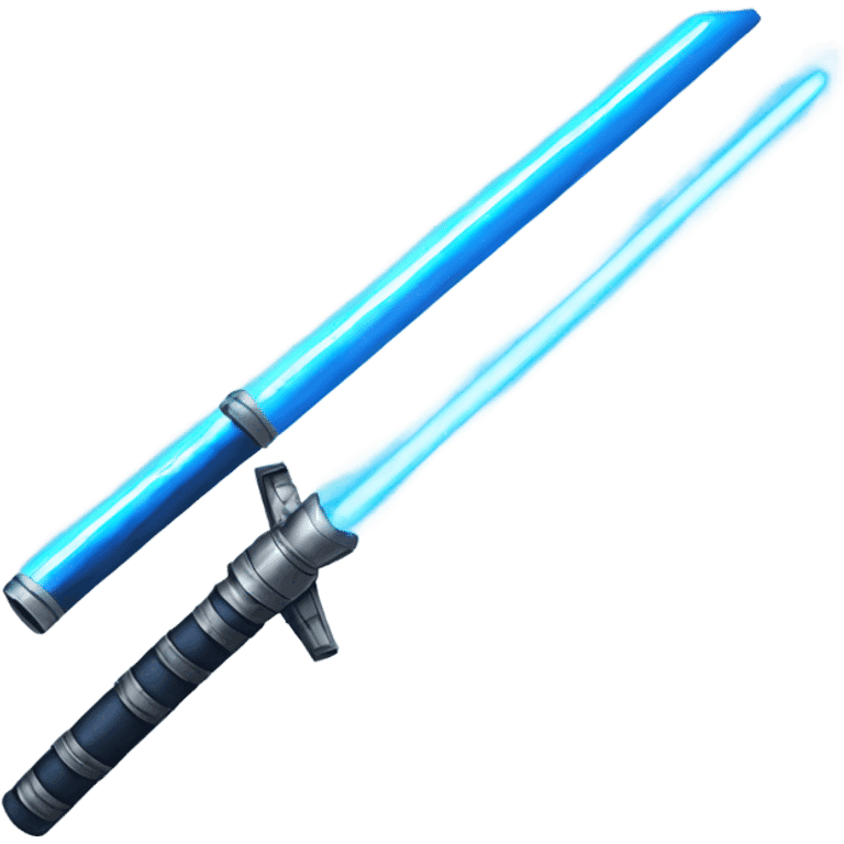 Blue lightsaber emoji