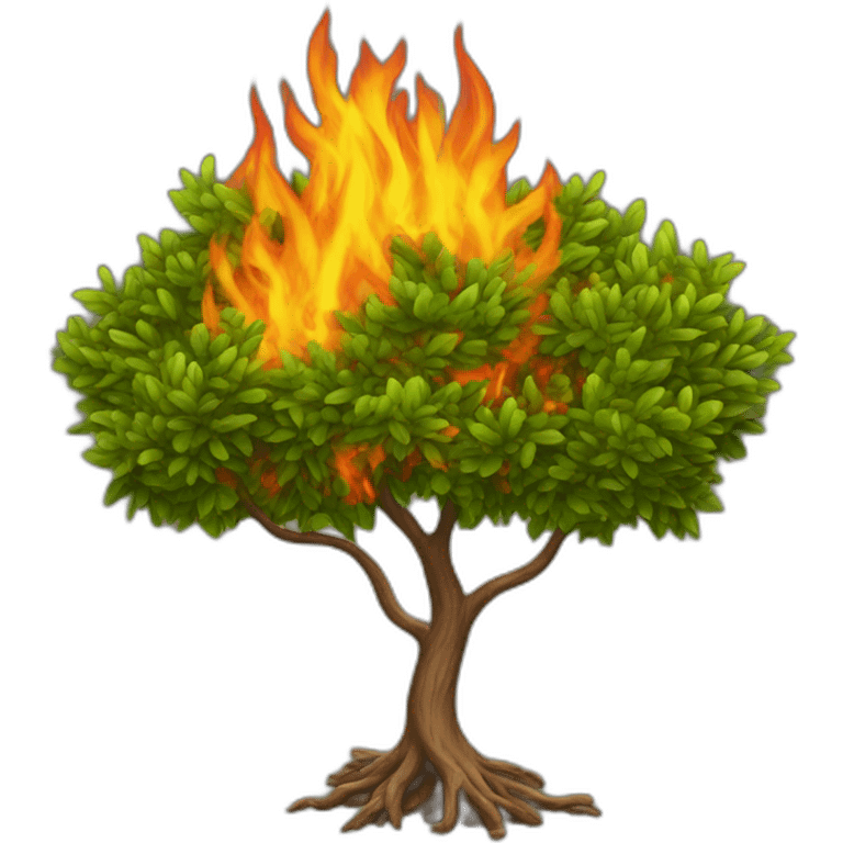 burning bush emoji