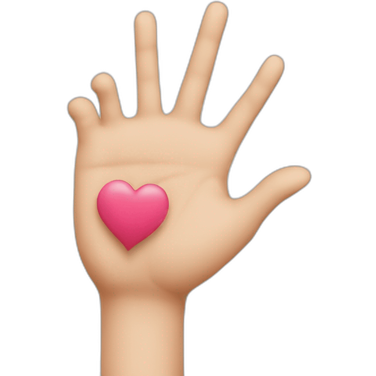 coeur avec les mains emoji