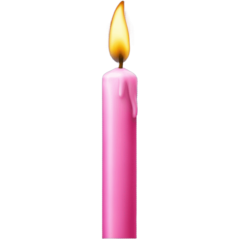 pink birthday candle  emoji