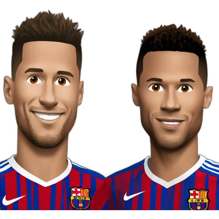 Neymar et ronaldo qui regarde messi emoji