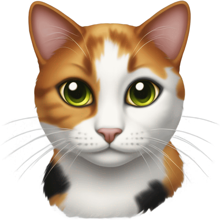 Sassy calico cat emoji