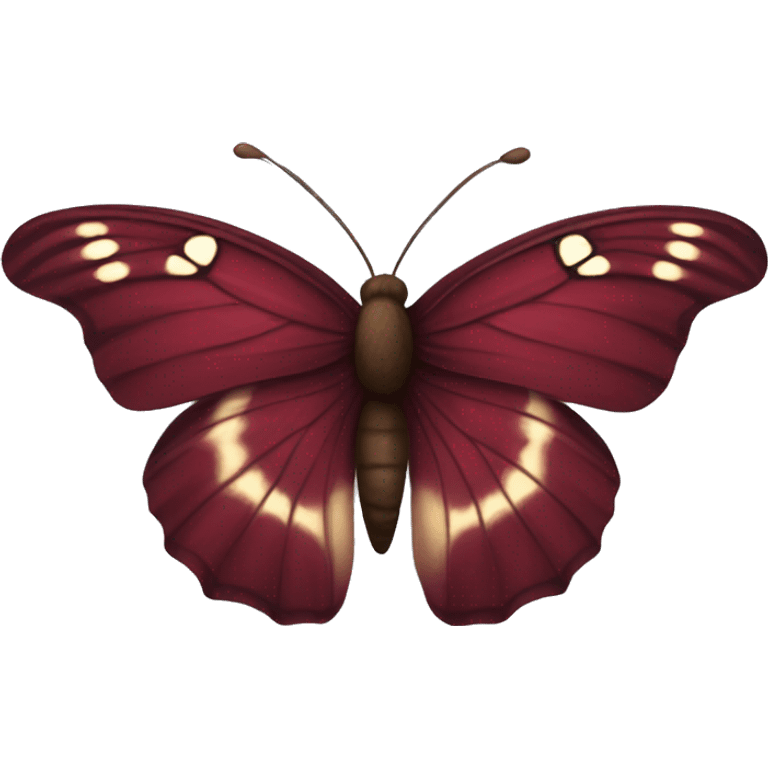 Burgundy butterfly emoji