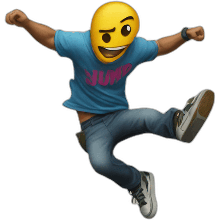 Graffiti 'RJUMP' emoji