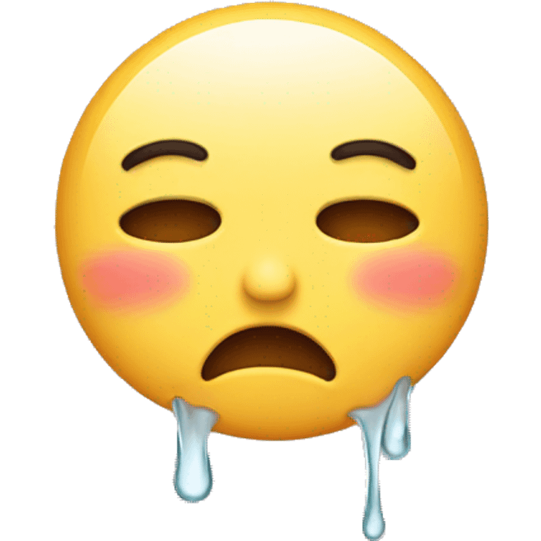 Cute crying face emoji