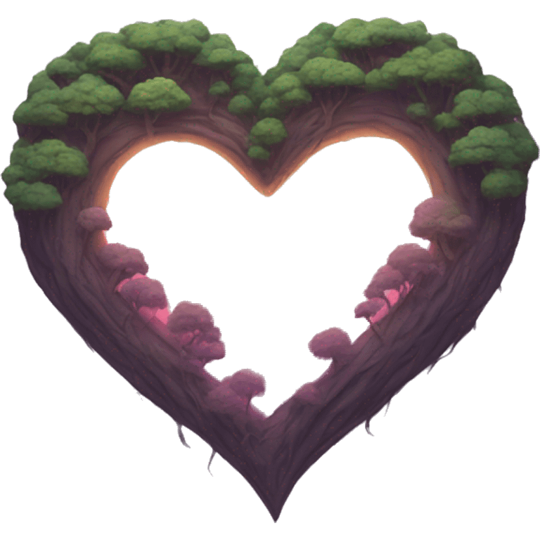 heart shape forest emoji