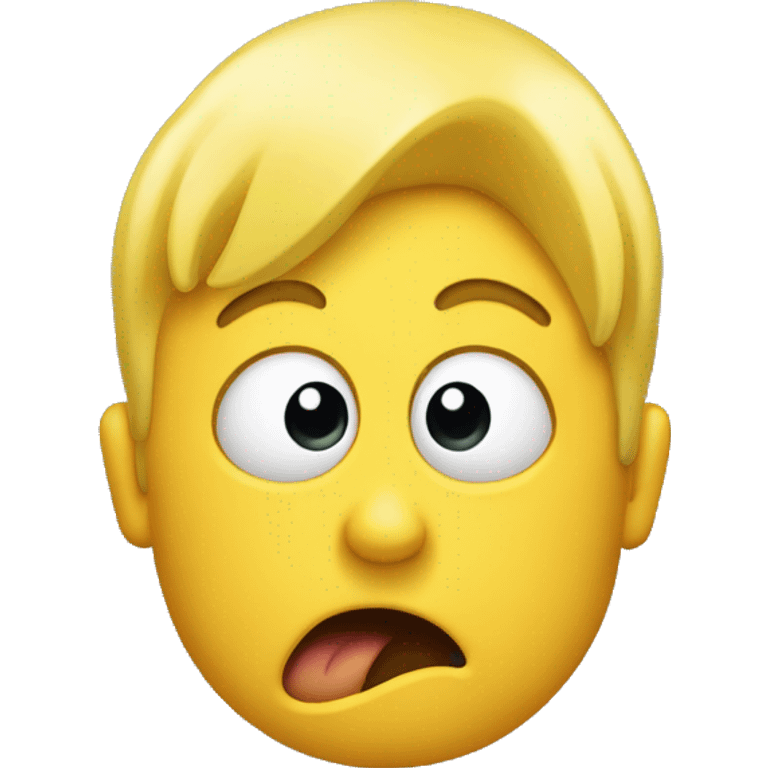 shocked yellow-faced emoji with hands n head emoji