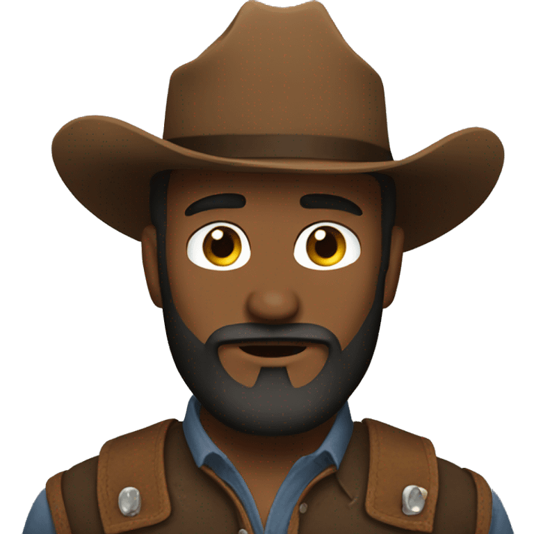 Cowboy beard emoji