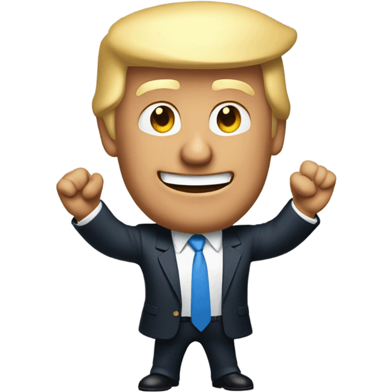 Trump with open arms  emoji