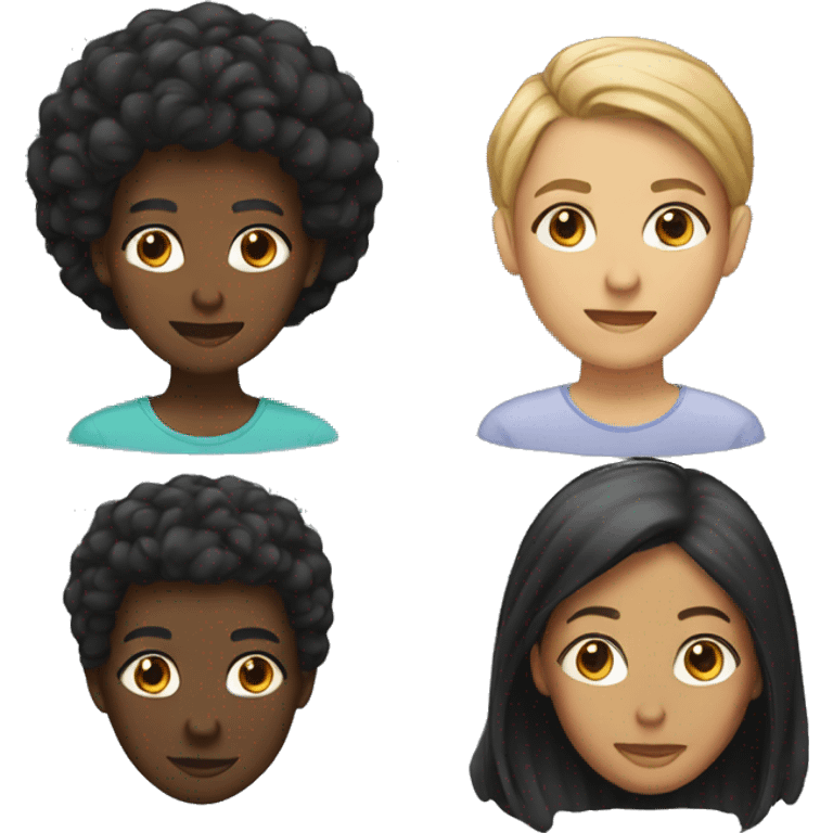 black man is female counterpart emoji