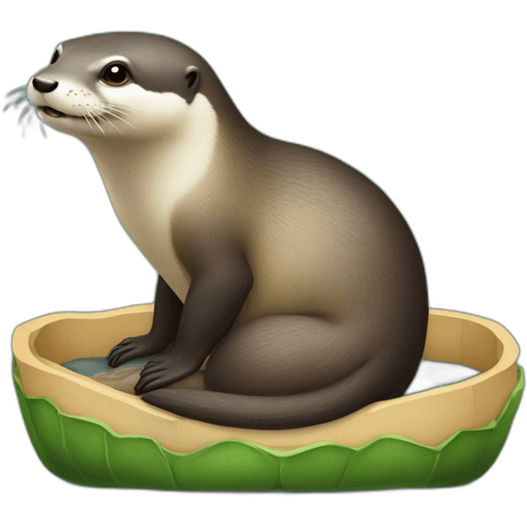 Loutre sur tortue sur elon musk emoji