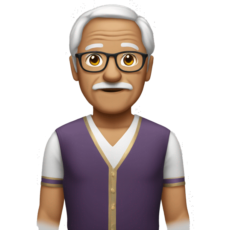 Old man wearing leotard emoji