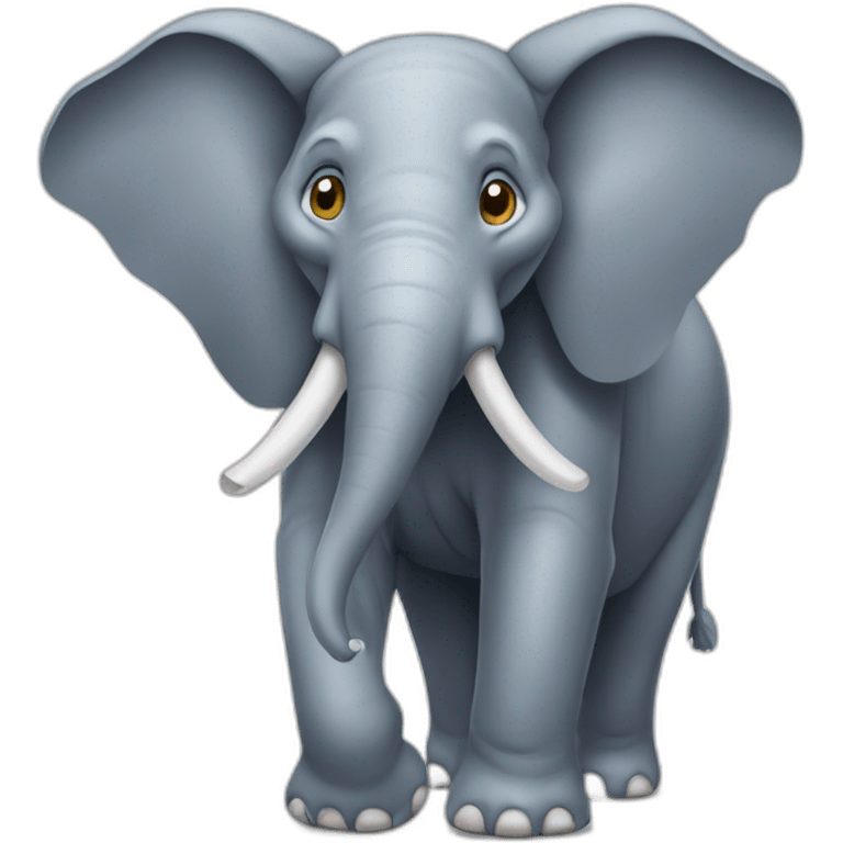 Éléphant qui a peur d'une souris emoji