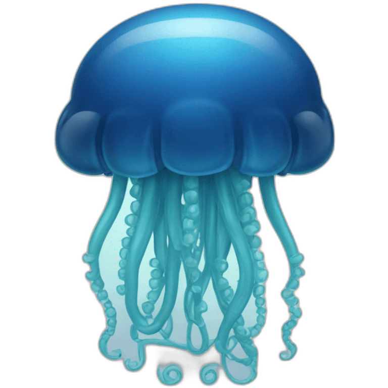 Meduse bleu emoji