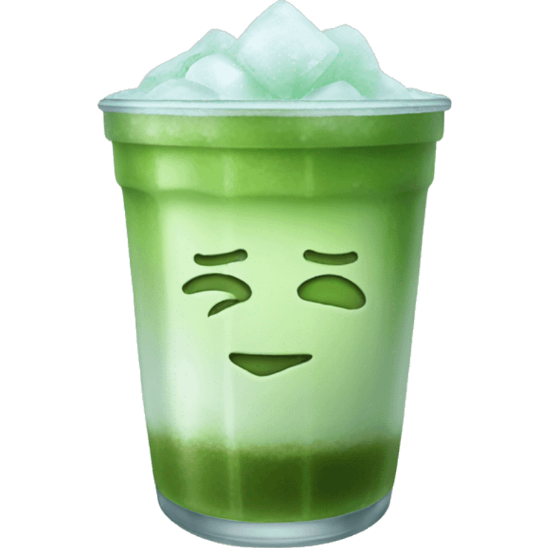 Iced matcha no leaves emoji