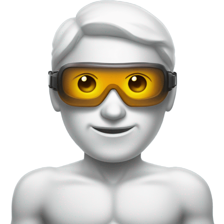 martian barman shirtless and goggles emoji