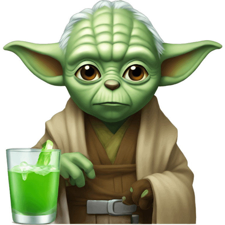 Yoda drink bear emoji