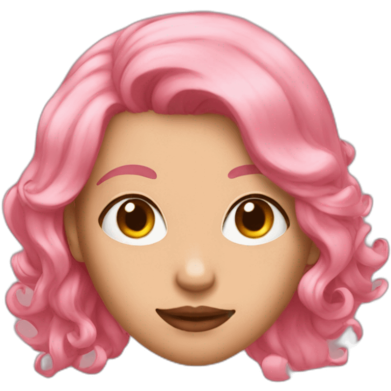 me with rose hair emoji