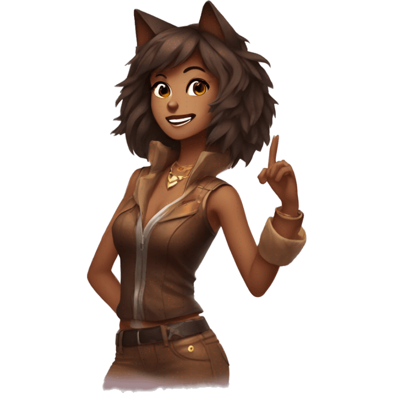 brown Popstar ahri emoji