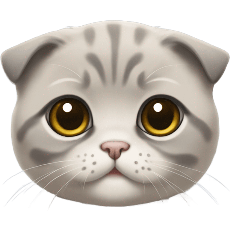 Scottish fold kitten emoji