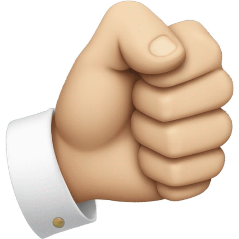 create A hand emoji two hands overlapping thumb and index finger forming a v closed fist emoji