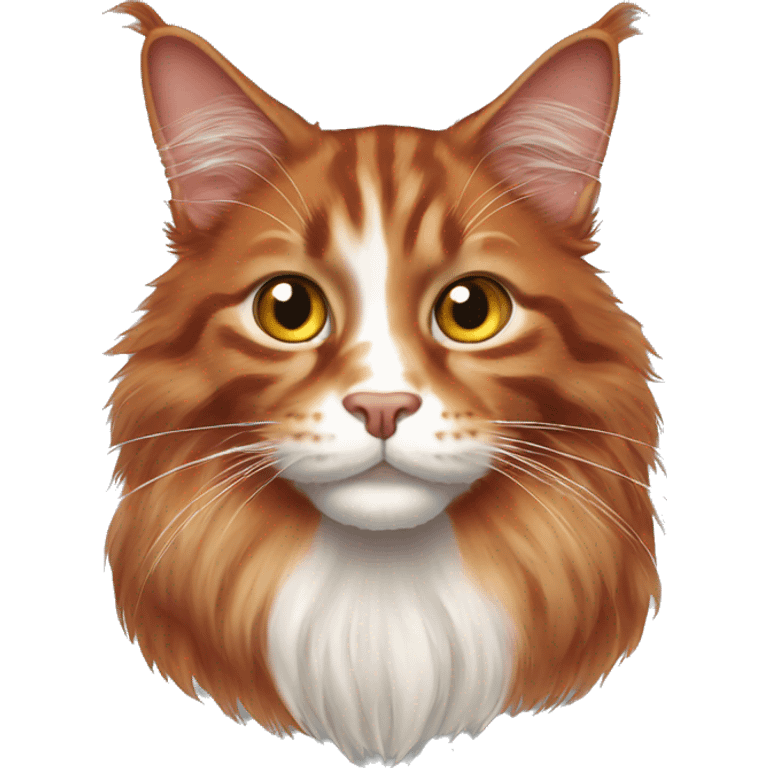 Red MaineCoon Cat  emoji