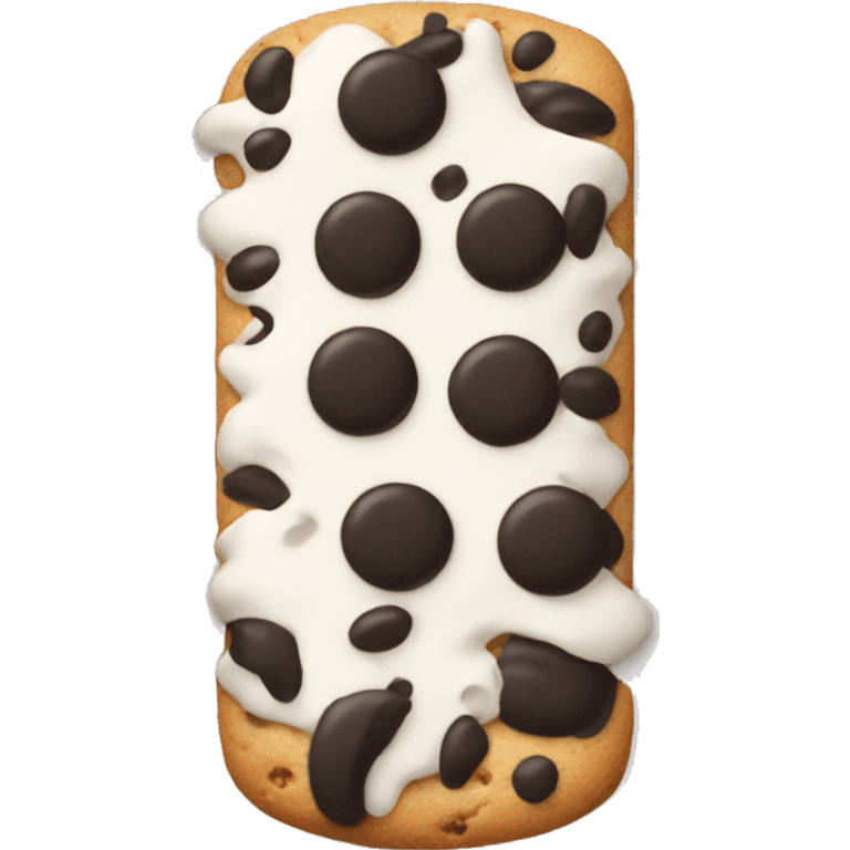 Cookies and cream emoji