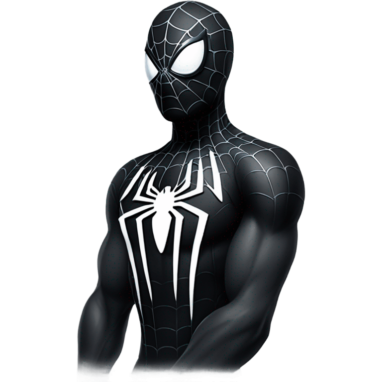 Black spider man emoji