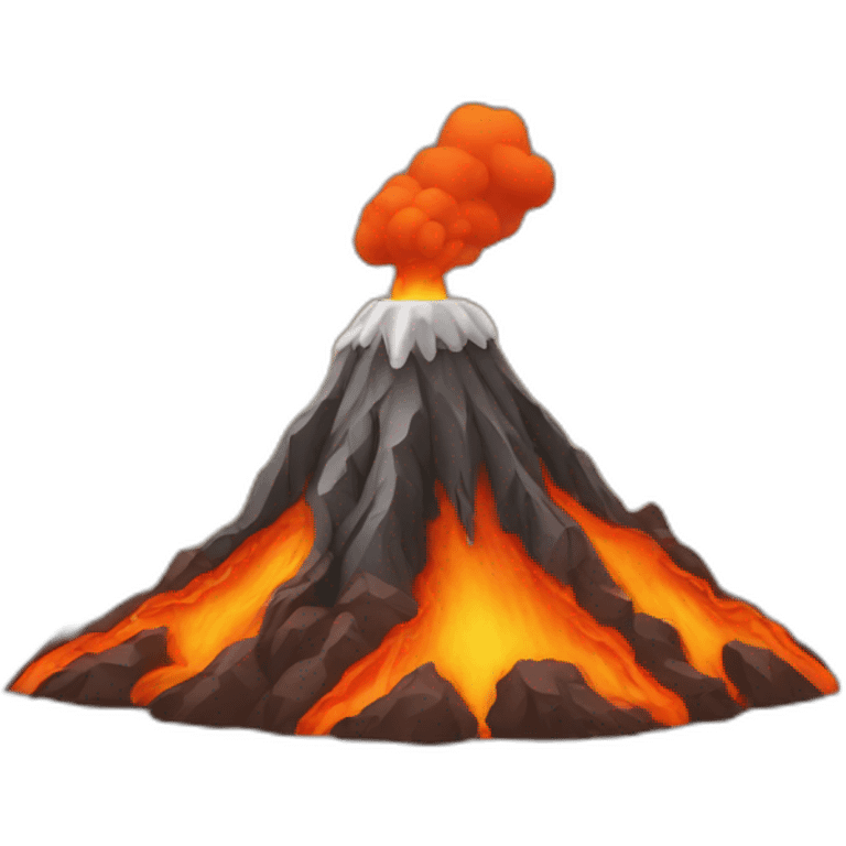 volcano blow emoji