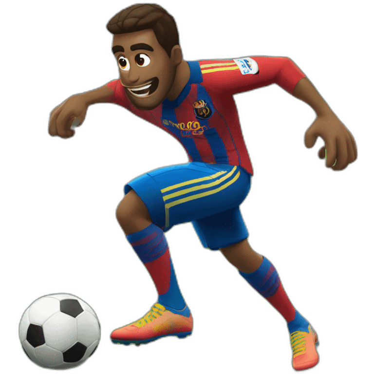 hombre araña jugando futbol emoji