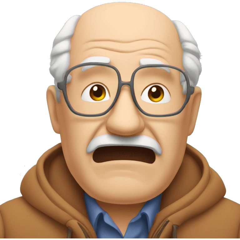 Grandad collapsed emoji