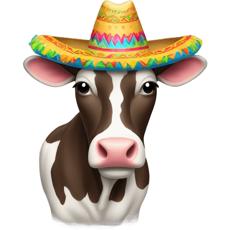 Cow wearing sombrero  emoji