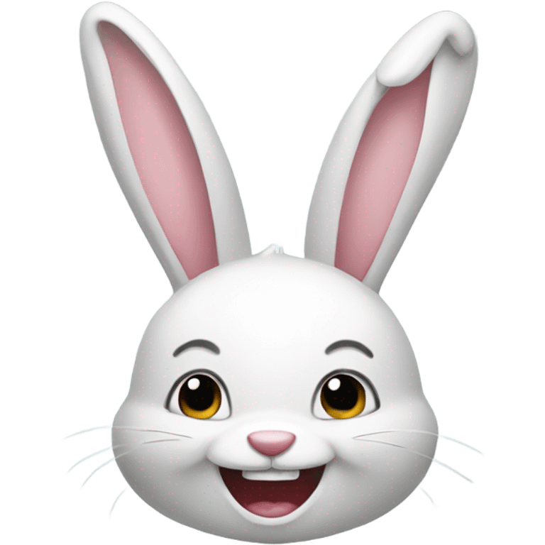 A happy bunny emoji