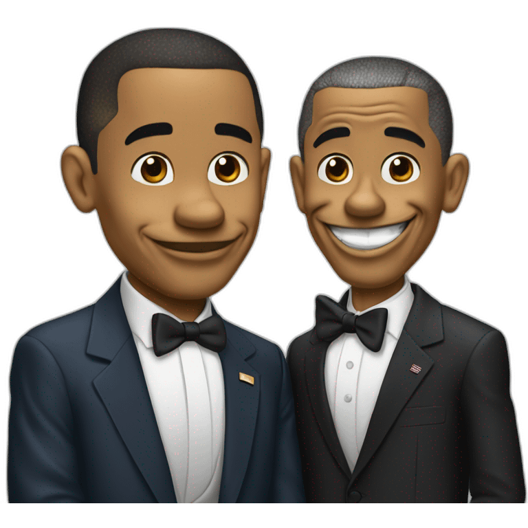 donald duck with barack obama emoji