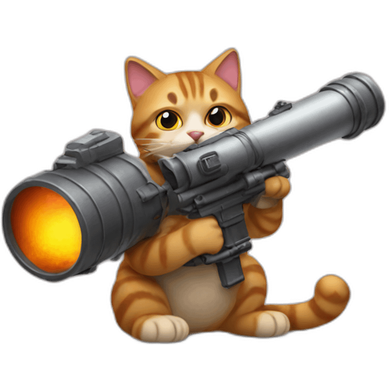 cat with bazooka emoji