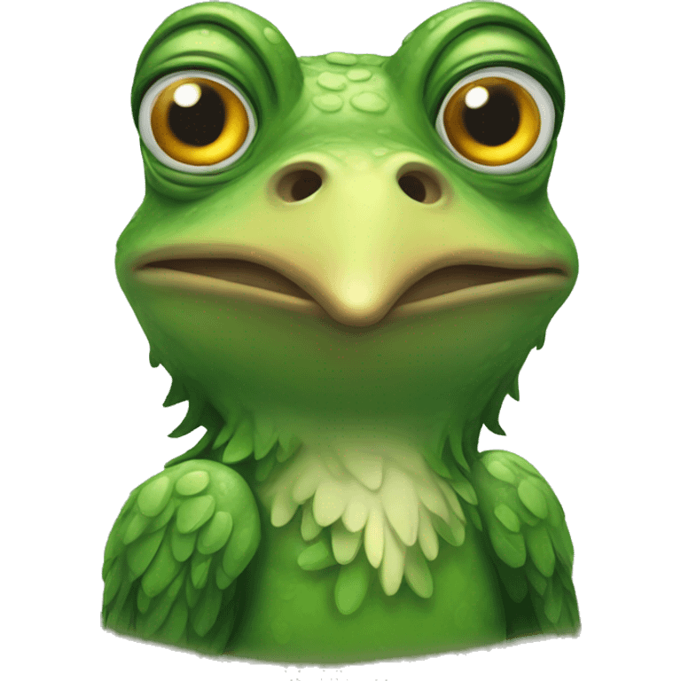 Frog eagle  emoji