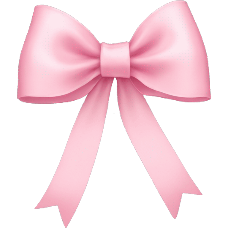 light pink ribbon bow emoji