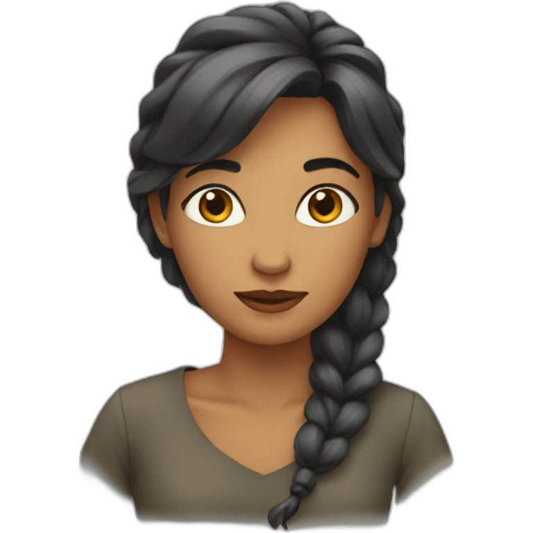 une femme emoji