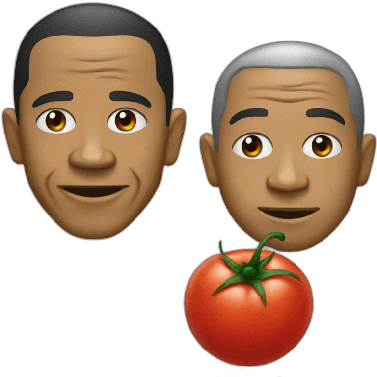 obama and tomato emoji