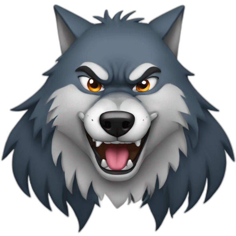 Mean Wolf emoji