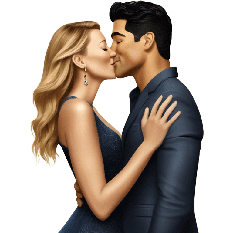 Mario Lopez kissing Blake lively emoji