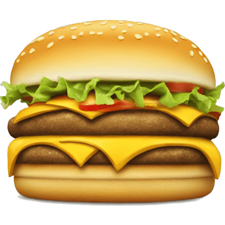 A cheeseburger eating cheeseburgers emoji